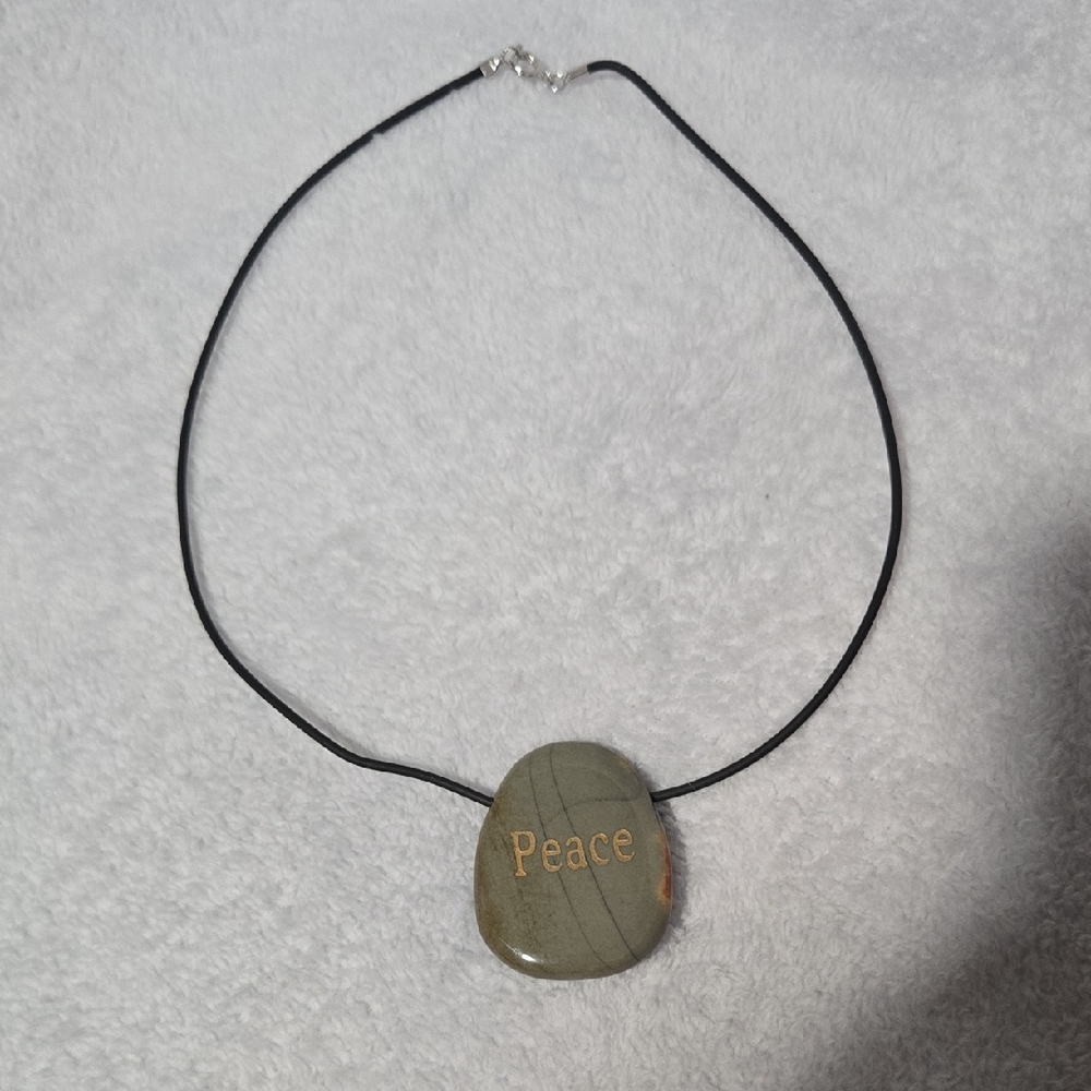 Peace Stone Pendant Necklace